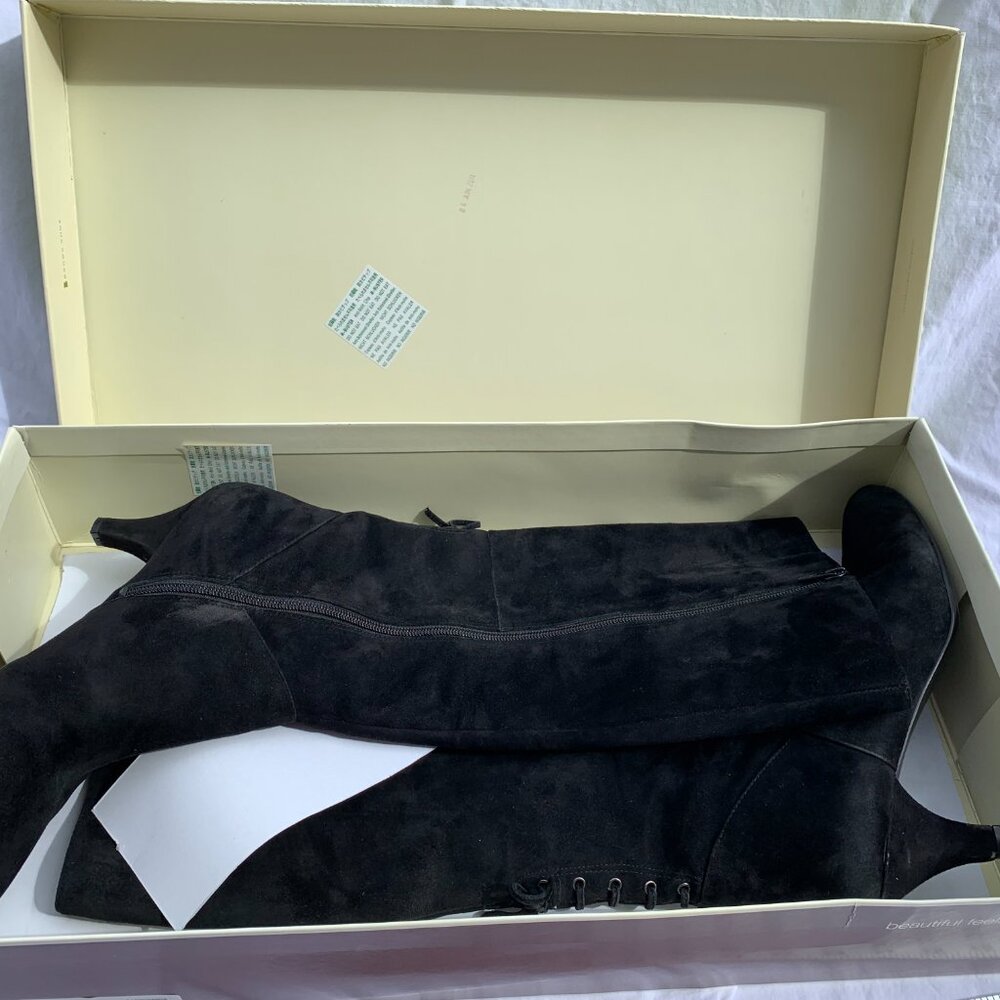 Black Suede Dinka Boots size 11 by Naturalizer